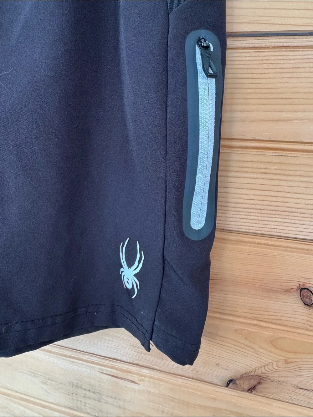 SPYDER | Active Men’s Performance Athletic Shorts | Large | Black | Zip Pocket